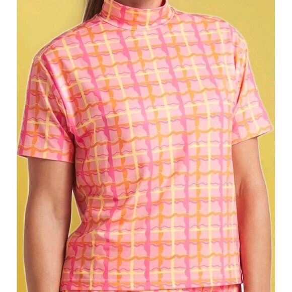 PUMA X Dani Dazey Women's CLOUDSPUN Mock Neck Golf Shirt Small NWT CR50 New - Picture 1 of 4